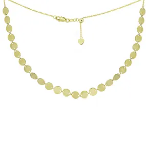 14K SEQUIN DISC CHOKER