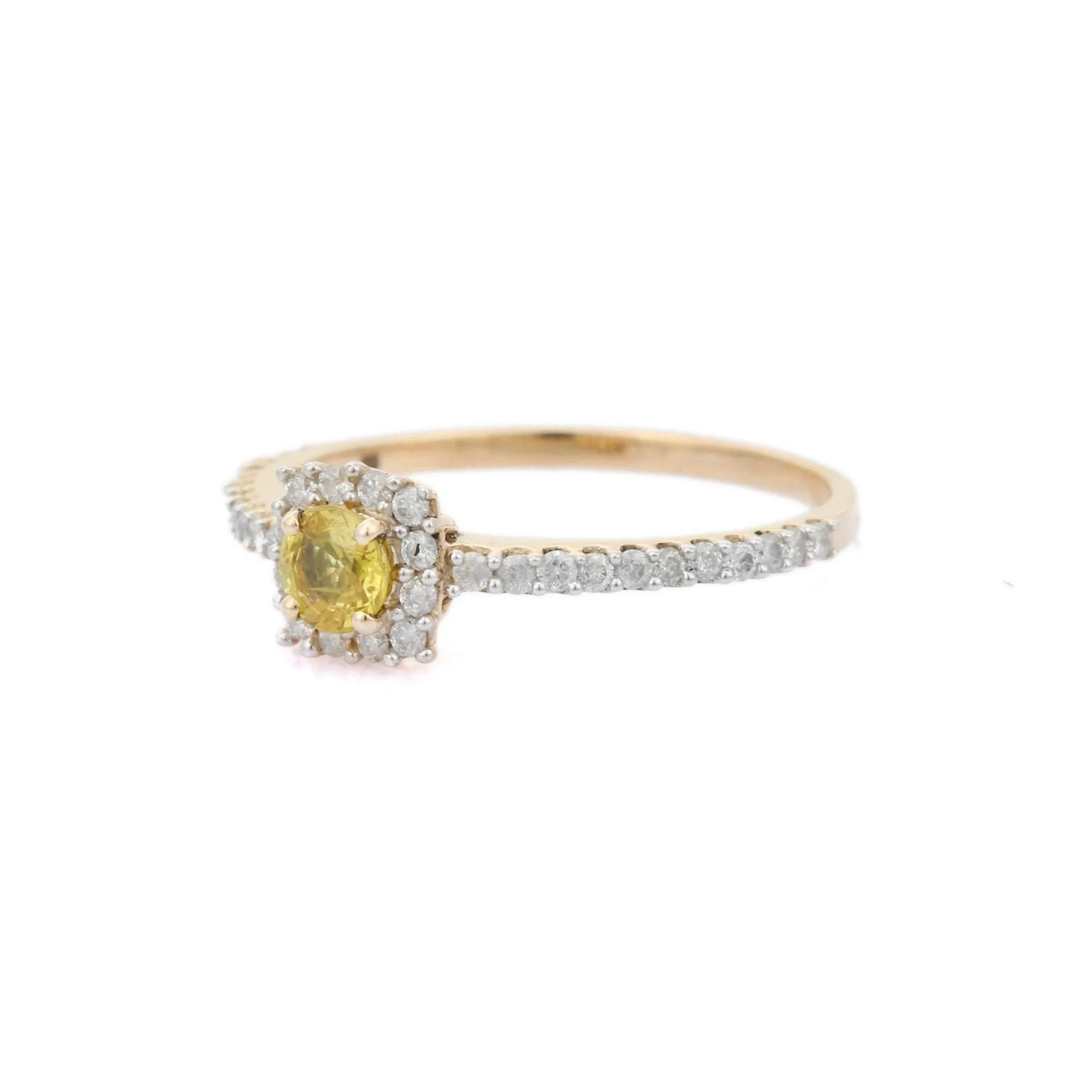 14K Yellow Gold Sapphire Ring