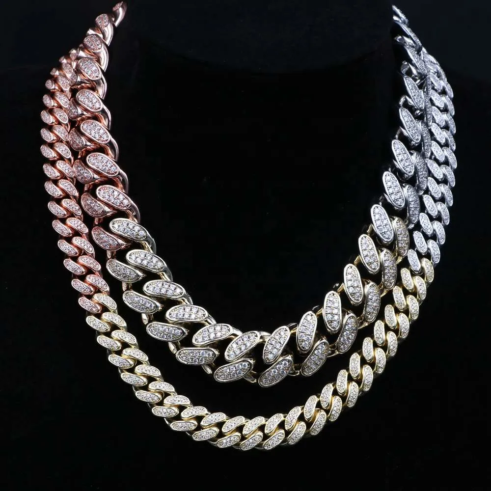 20mm Iced Multi-Color Cuban Chain