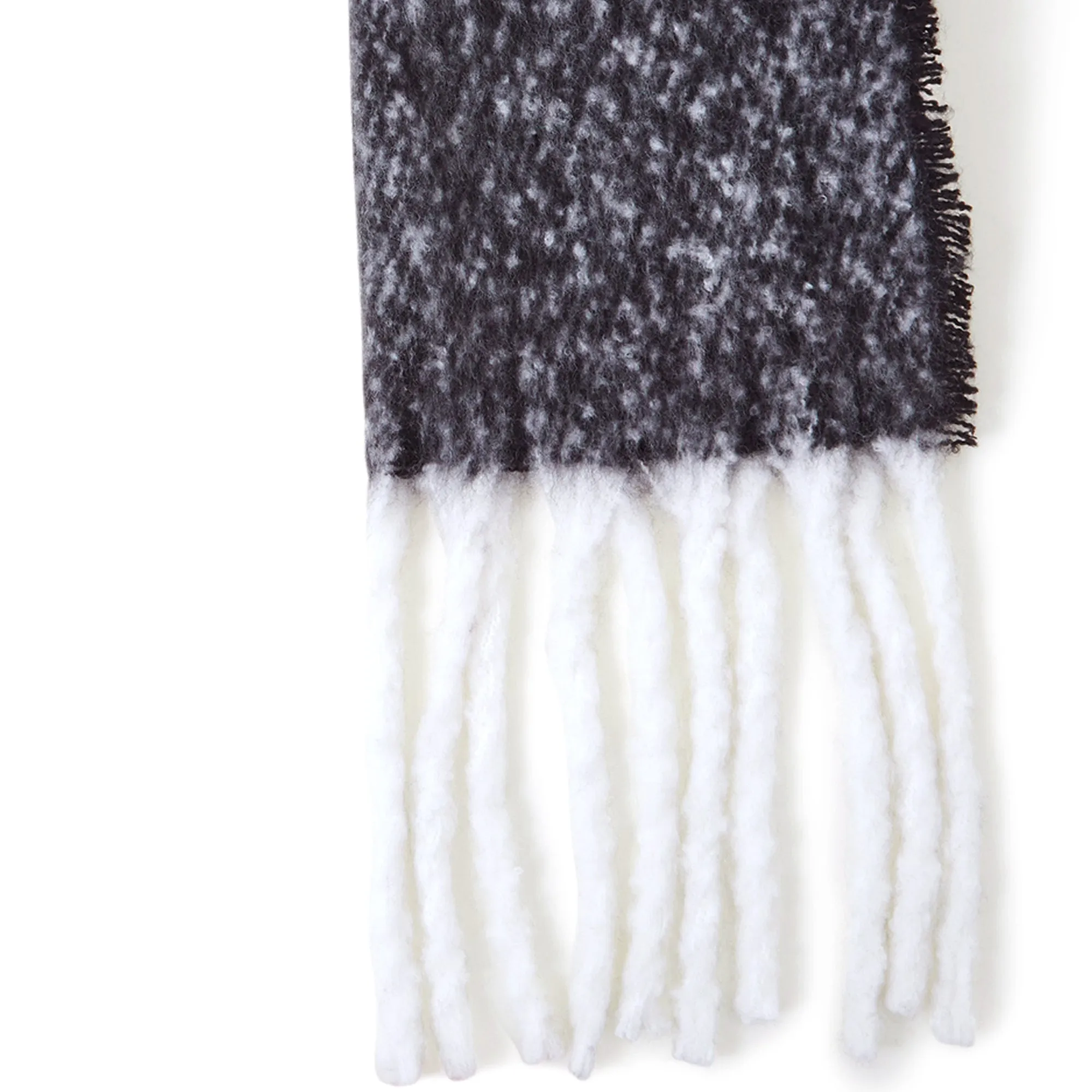 Accessorize London Women's Black Super Fluffy Scarf