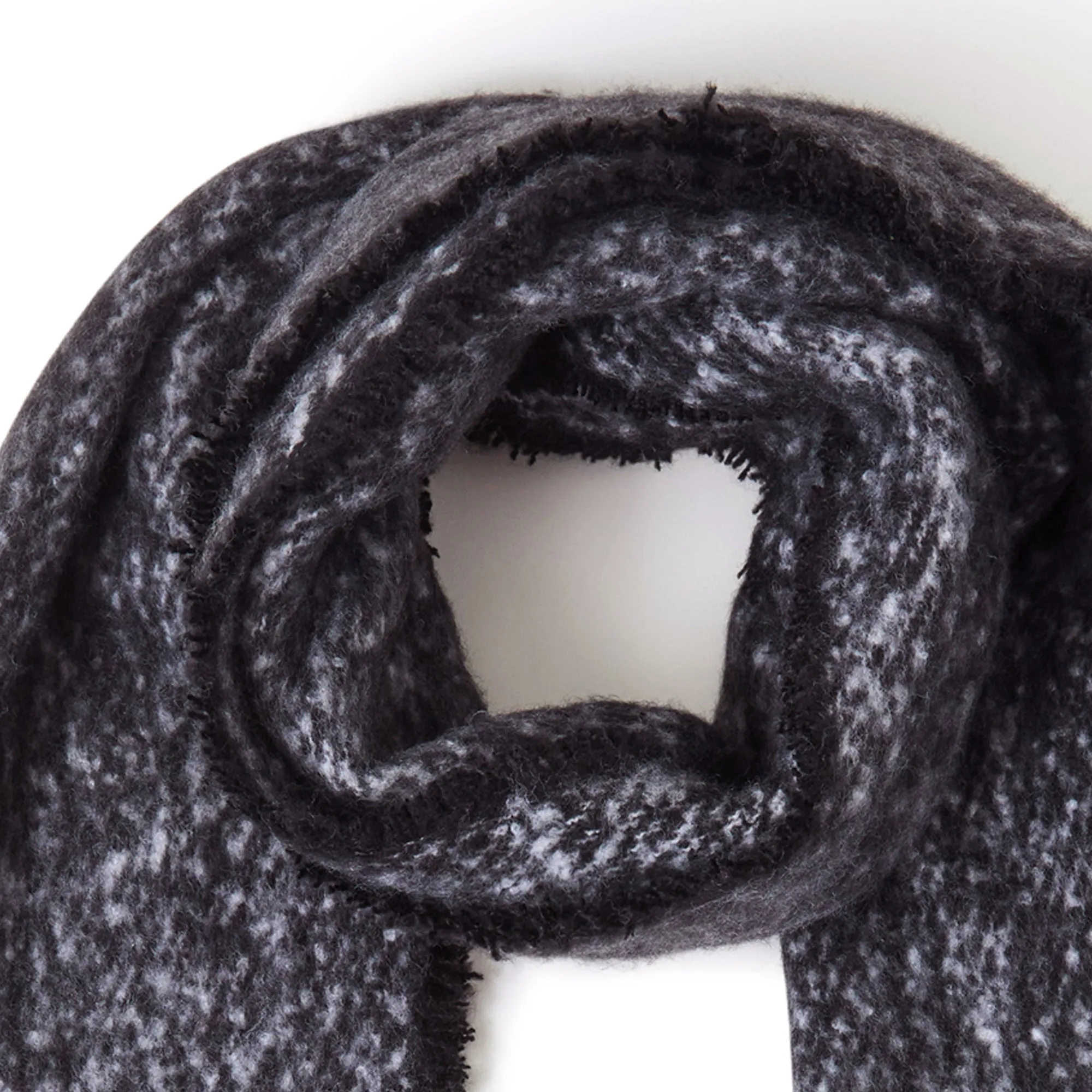 Accessorize London Women's Black Super Fluffy Scarf