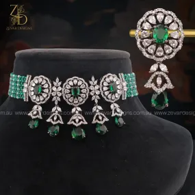 AD Choker set with Green Drops