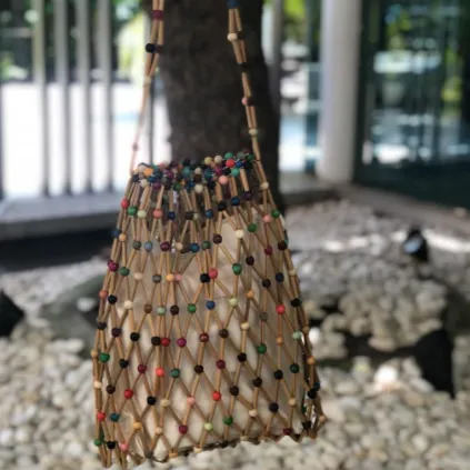 Alana Bamboo Tote in Multicolor