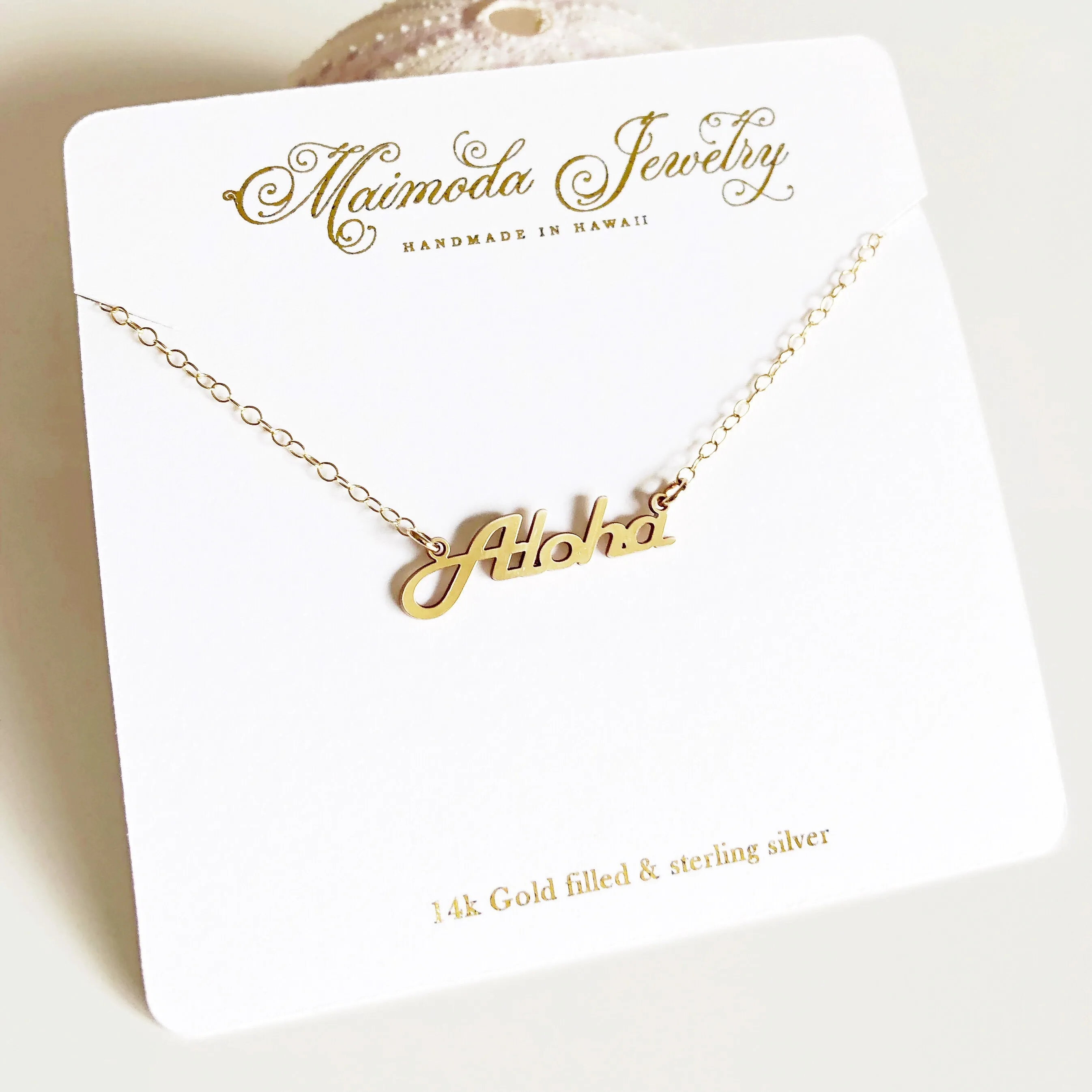 ALOHA pendant necklace (N281)