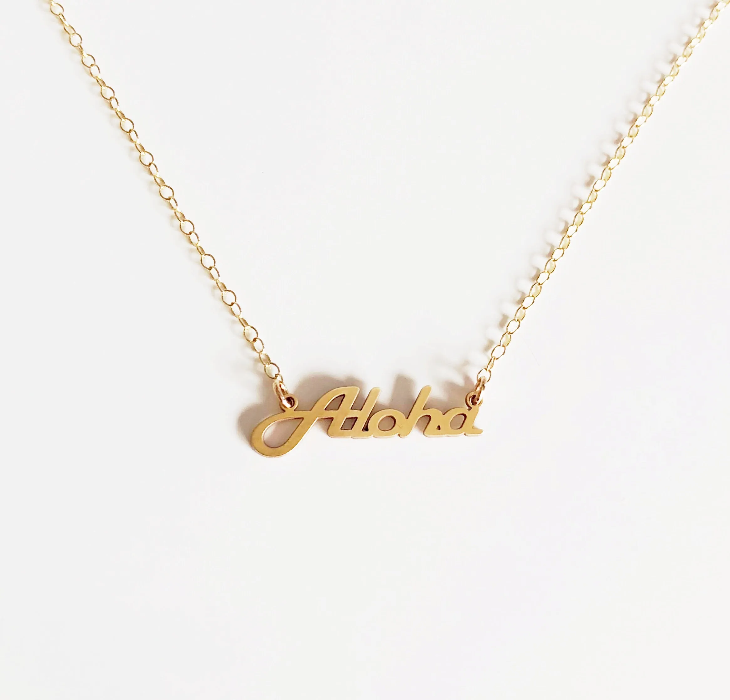 ALOHA pendant necklace (N281)