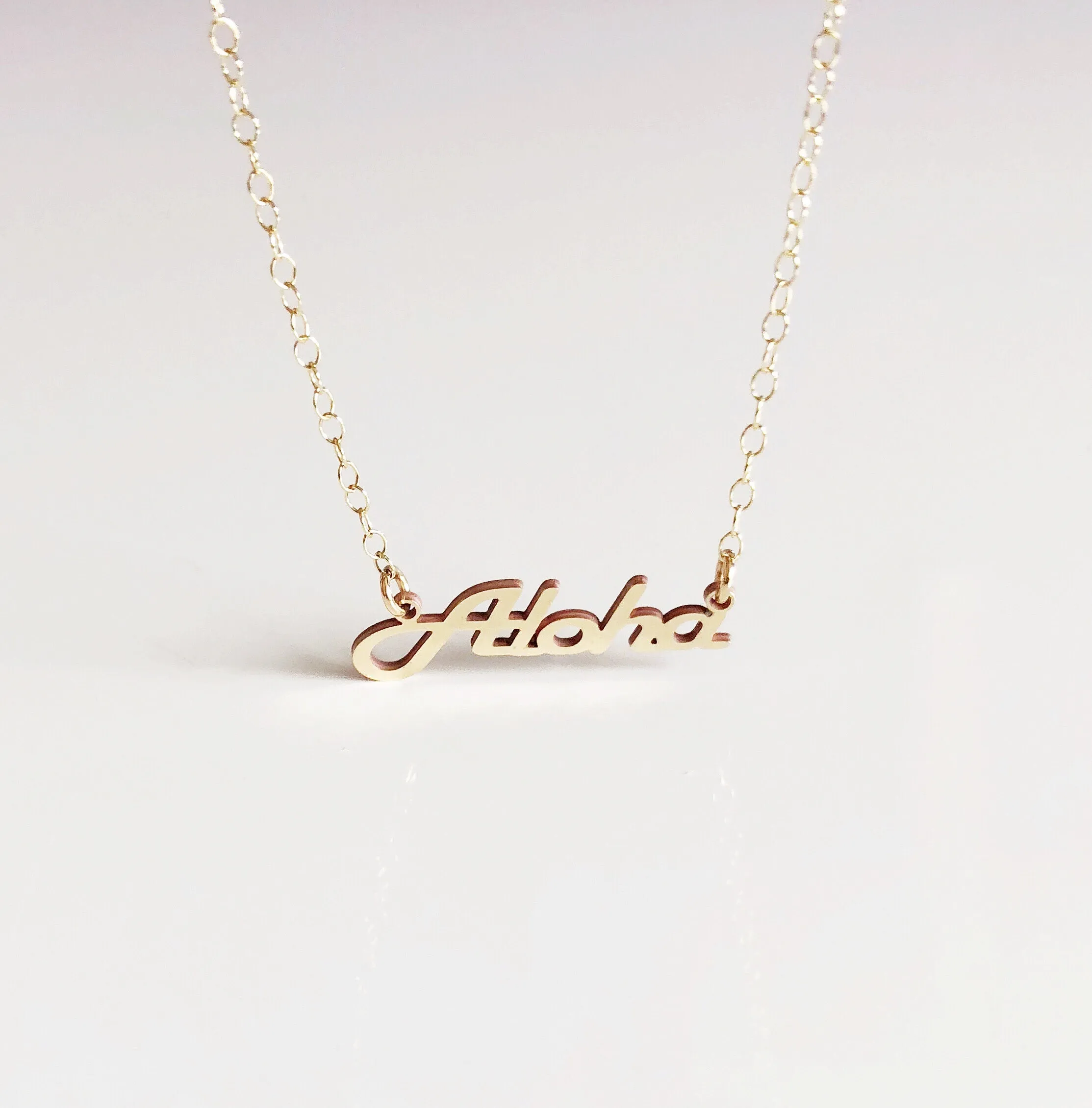 ALOHA pendant necklace (N281)