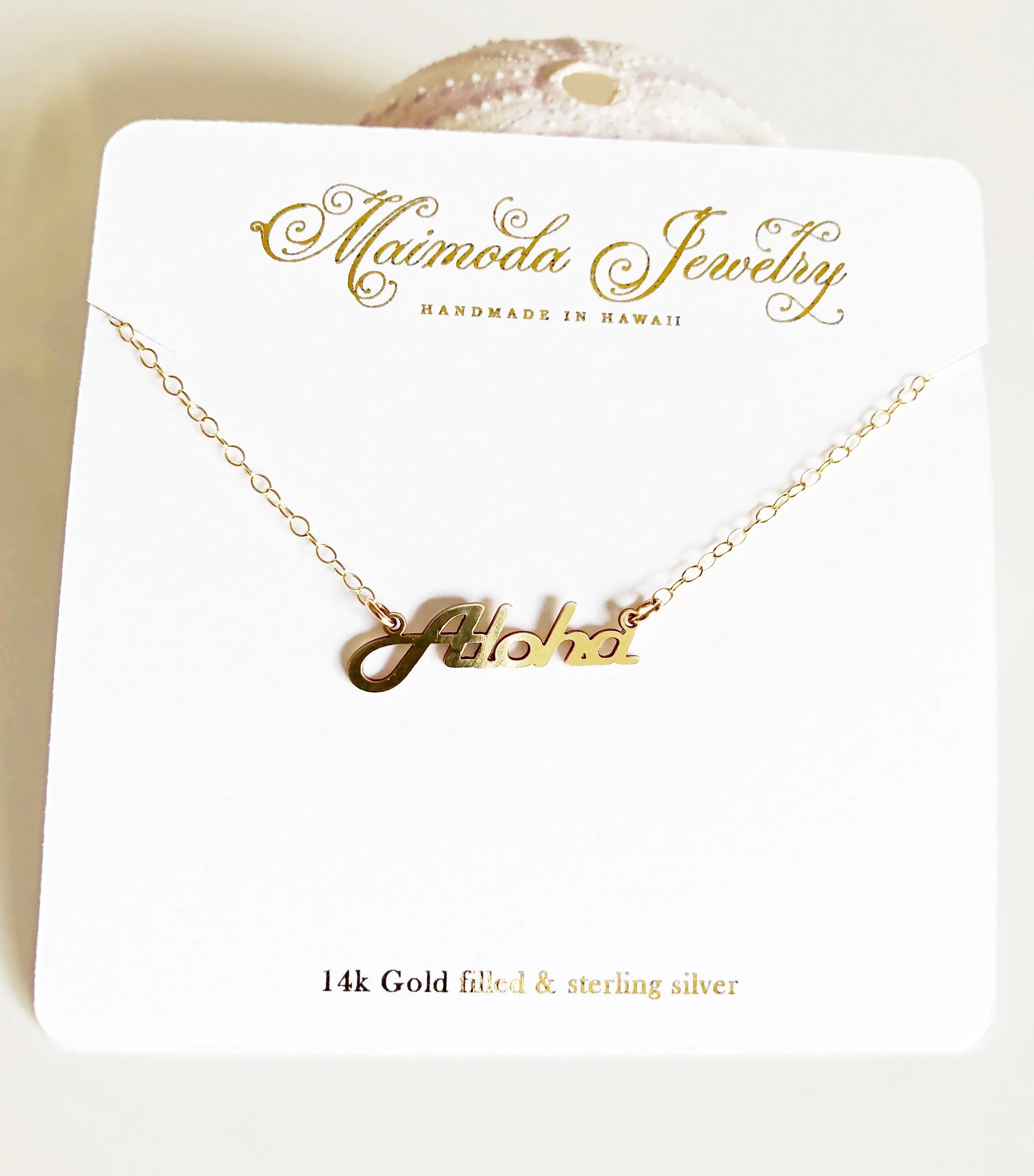 ALOHA pendant necklace (N281)