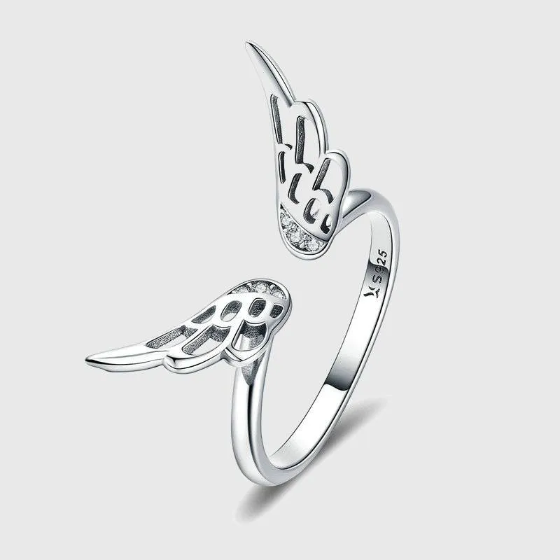 Angel Wings Sterling Silver Ring