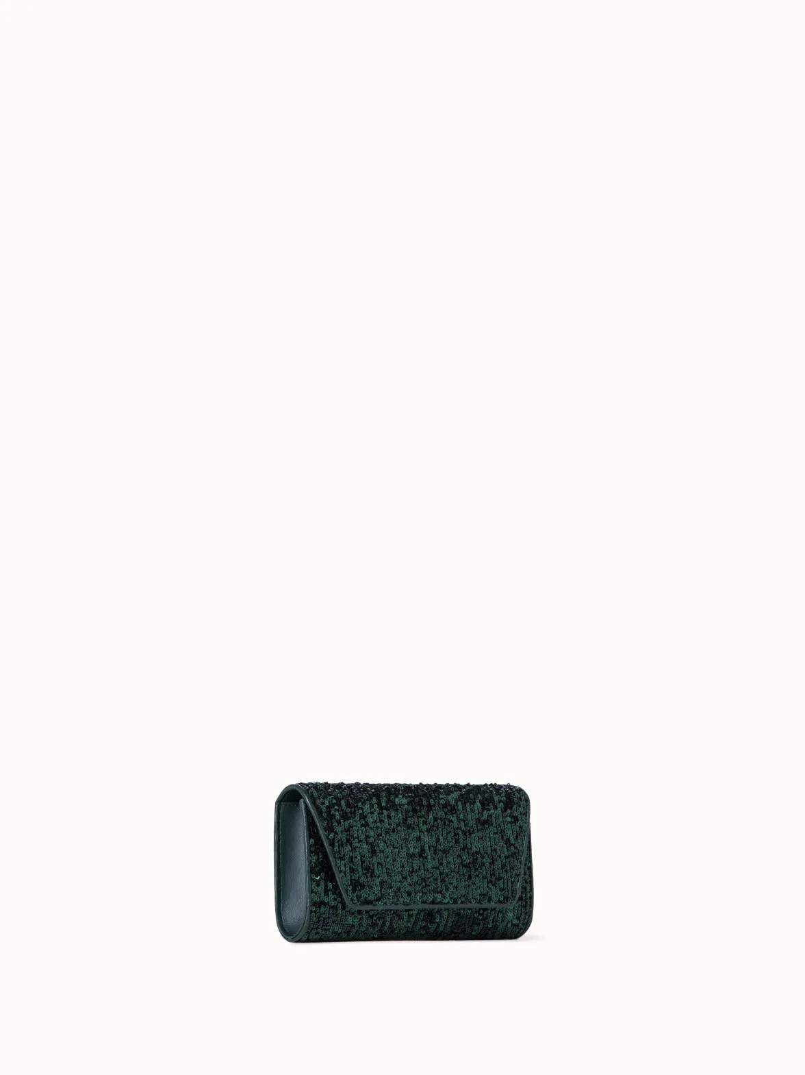 Anouk Mini Clutch aus Pailletten und Leder