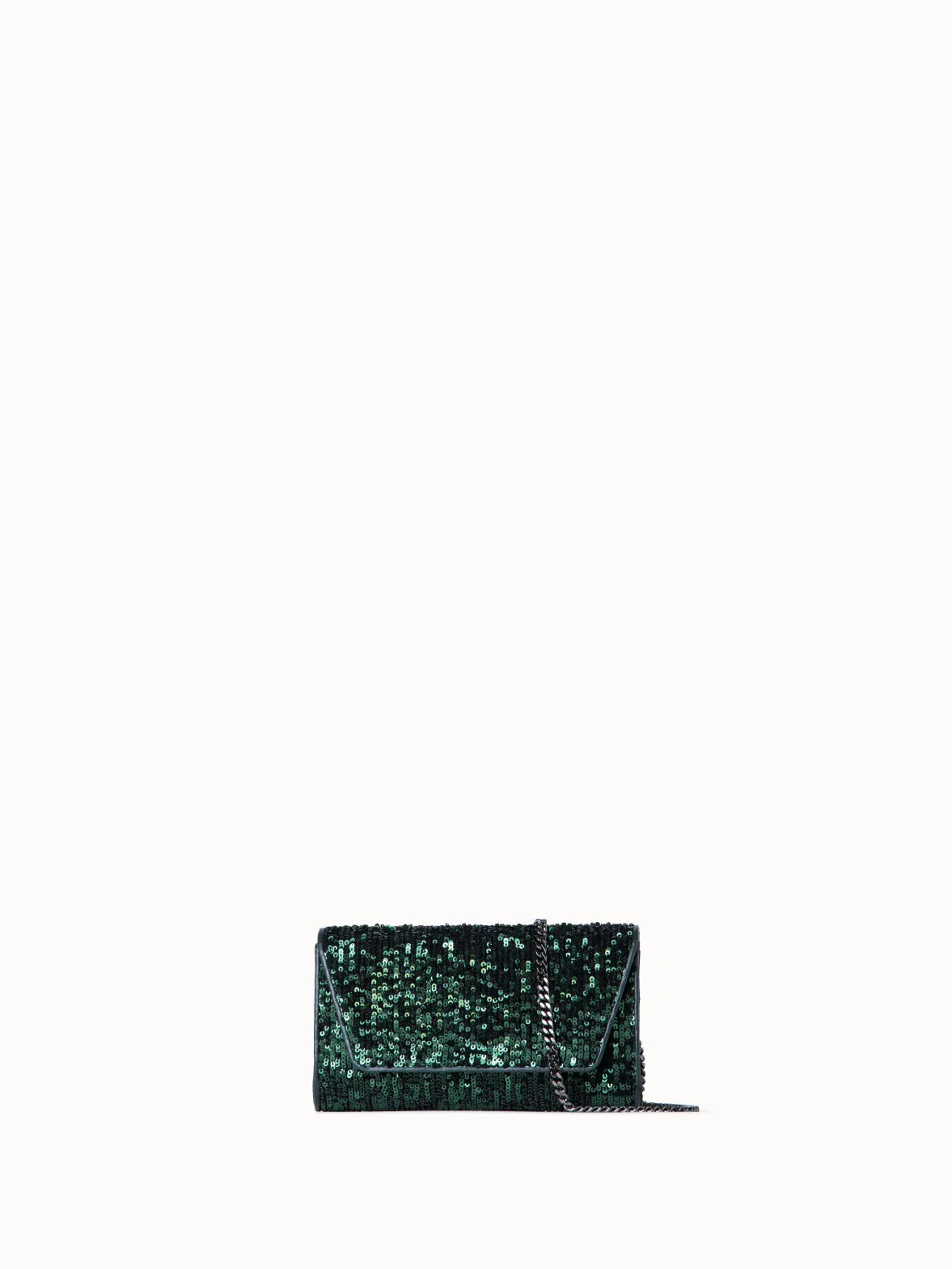 Anouk Mini Clutch aus Pailletten und Leder