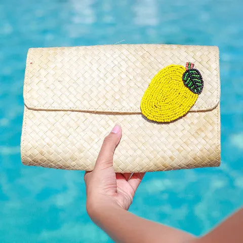 Applique Clutch Bag: Mango