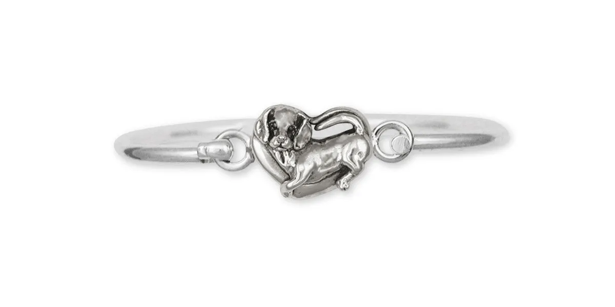 Beagle Bracelet Jewelry Sterling Silver Handmade Dog Bracelet BG1-HB