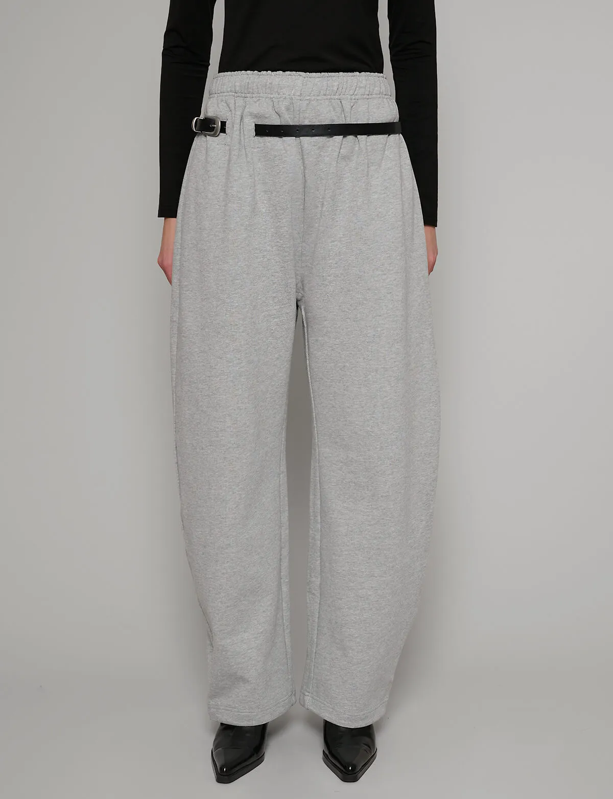 Belted Grey Sweatpants