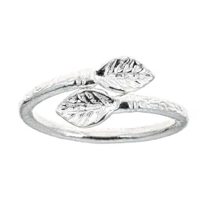 Better Jewelry Leaf Ends .925 Sterling Silver West Indian Style Ring