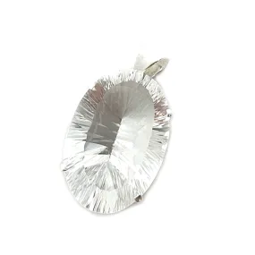 Binita Clear Quartz Oval Pendant