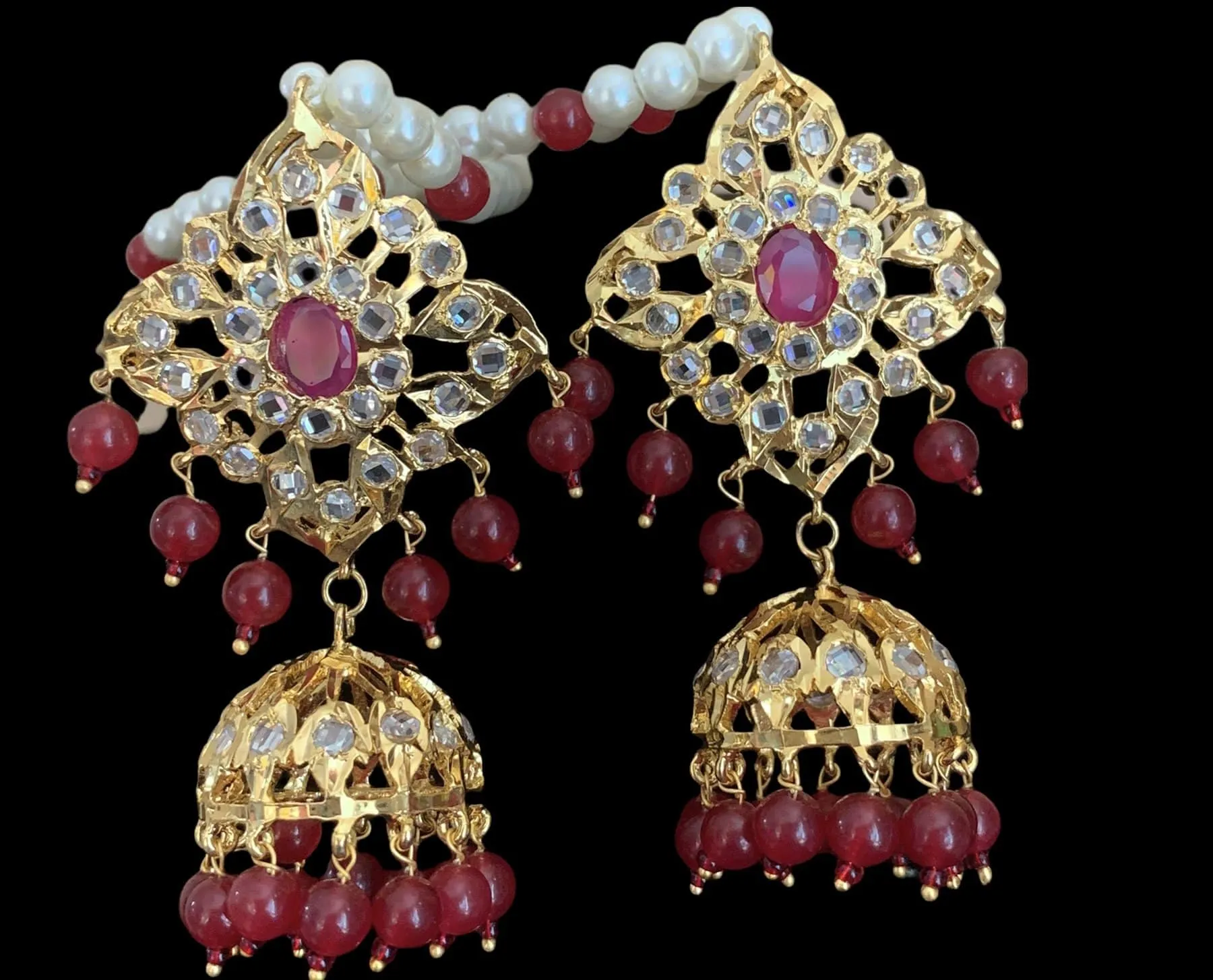 C24 Sabuhi Ruby  hyderabadi choker ( SHIPS IN 4 WEEKS )