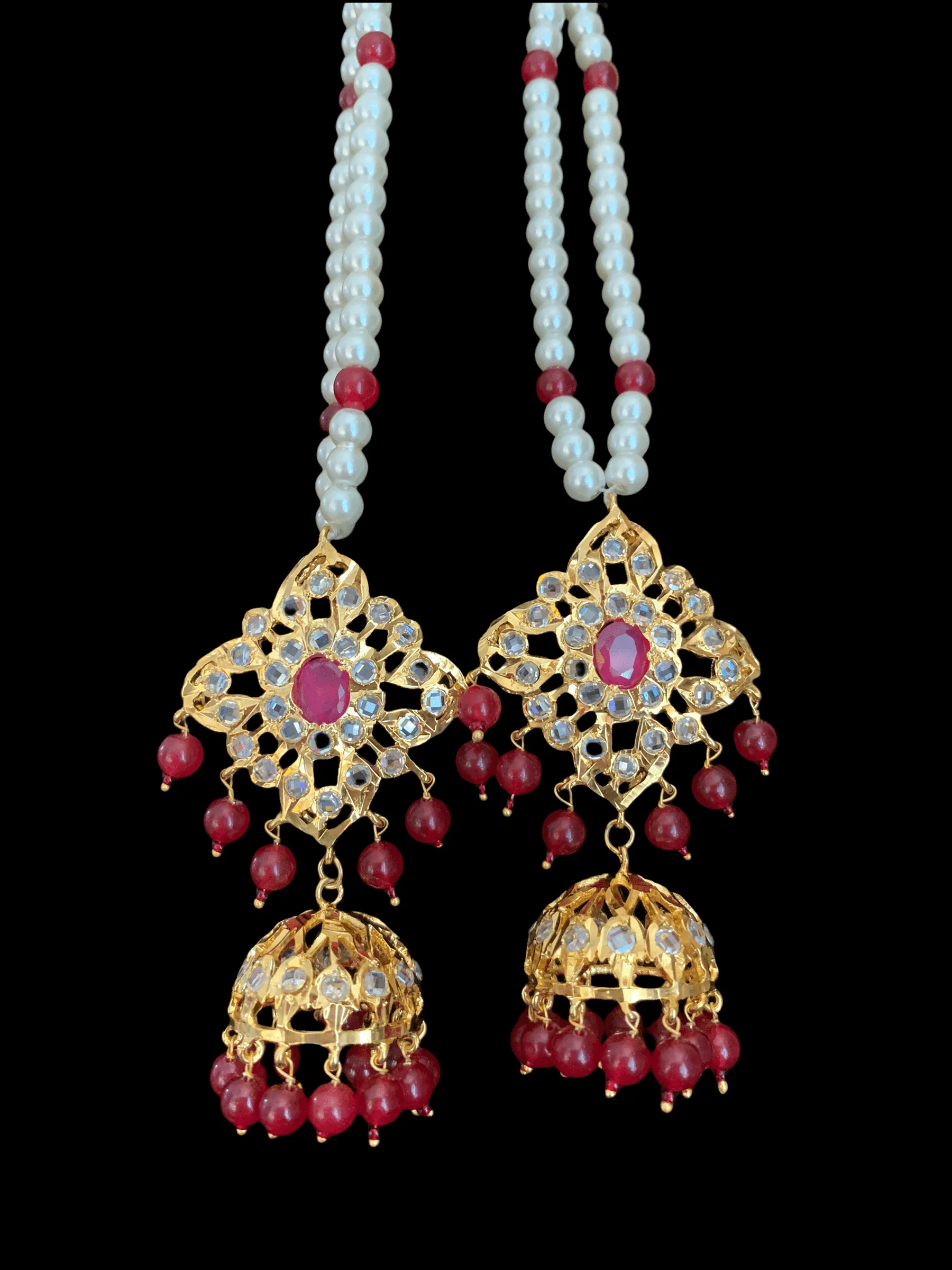 C24 Sabuhi Ruby  hyderabadi choker ( SHIPS IN 4 WEEKS )