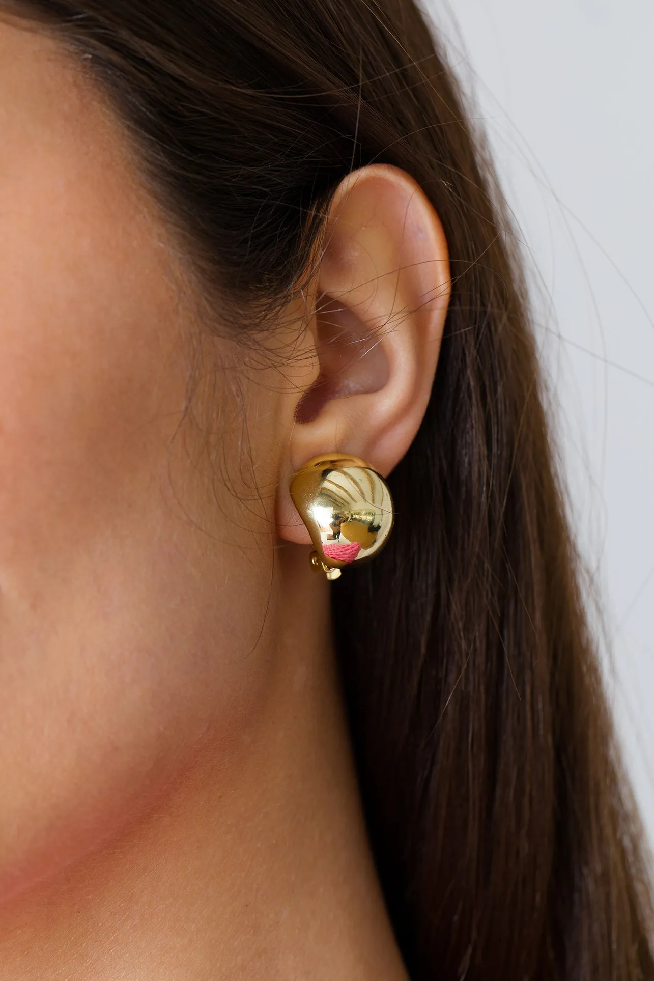 Chunky Dome Clip On Earrings