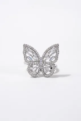 Clarissa CZ Butterfly Rhinestone Ring