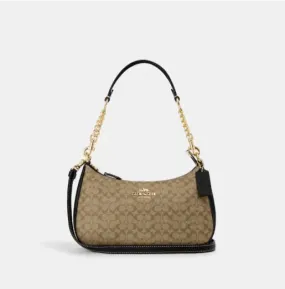 Coach Teri Shoulder Bag In Signature Canvas