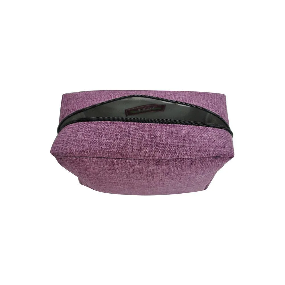 Crosshatch Cherry NGIL Large Cosmetic Travel Pouch