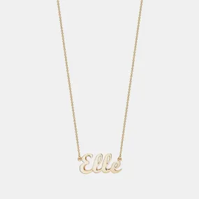 Cursive Pavé Name Necklace