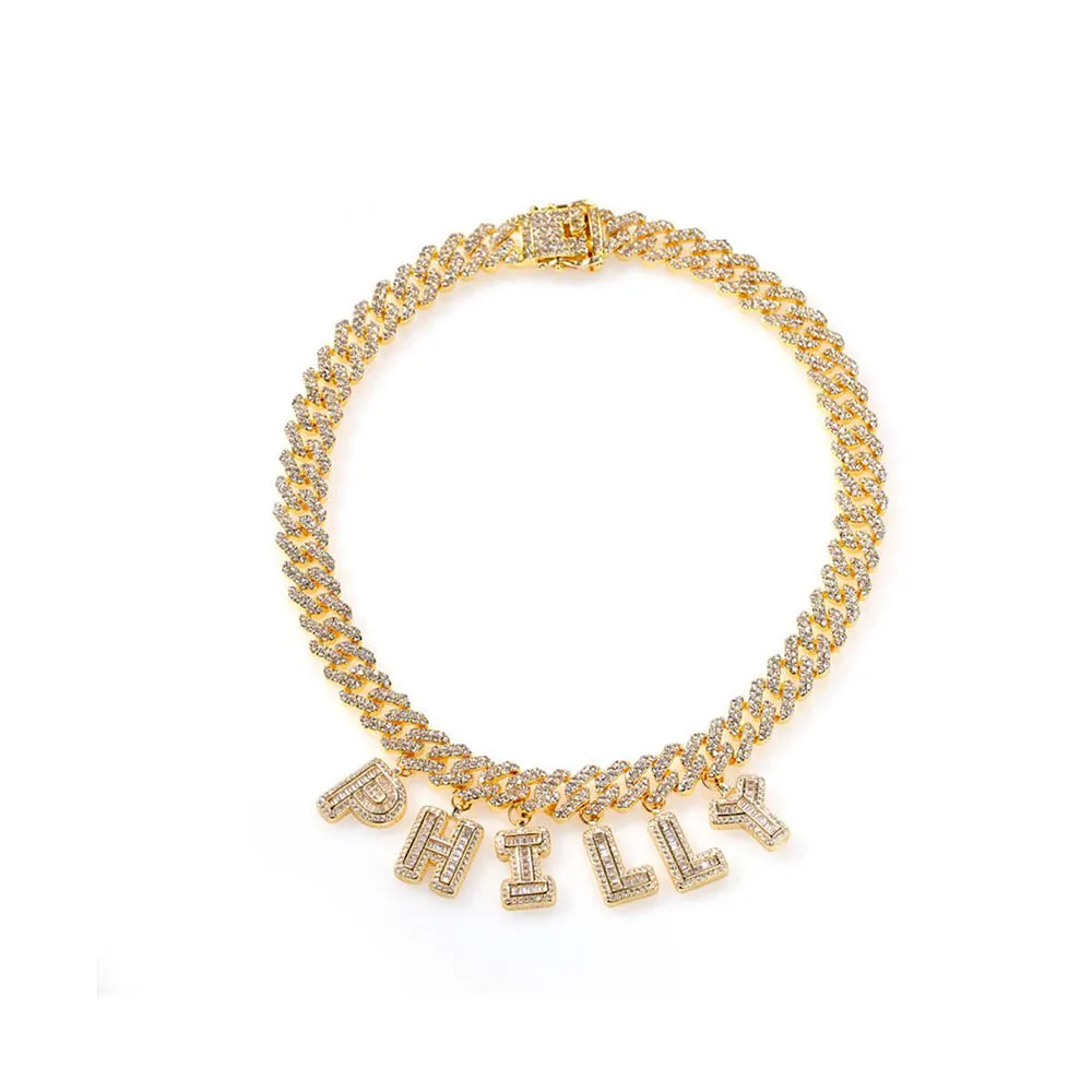 Custom Name Choker Gold