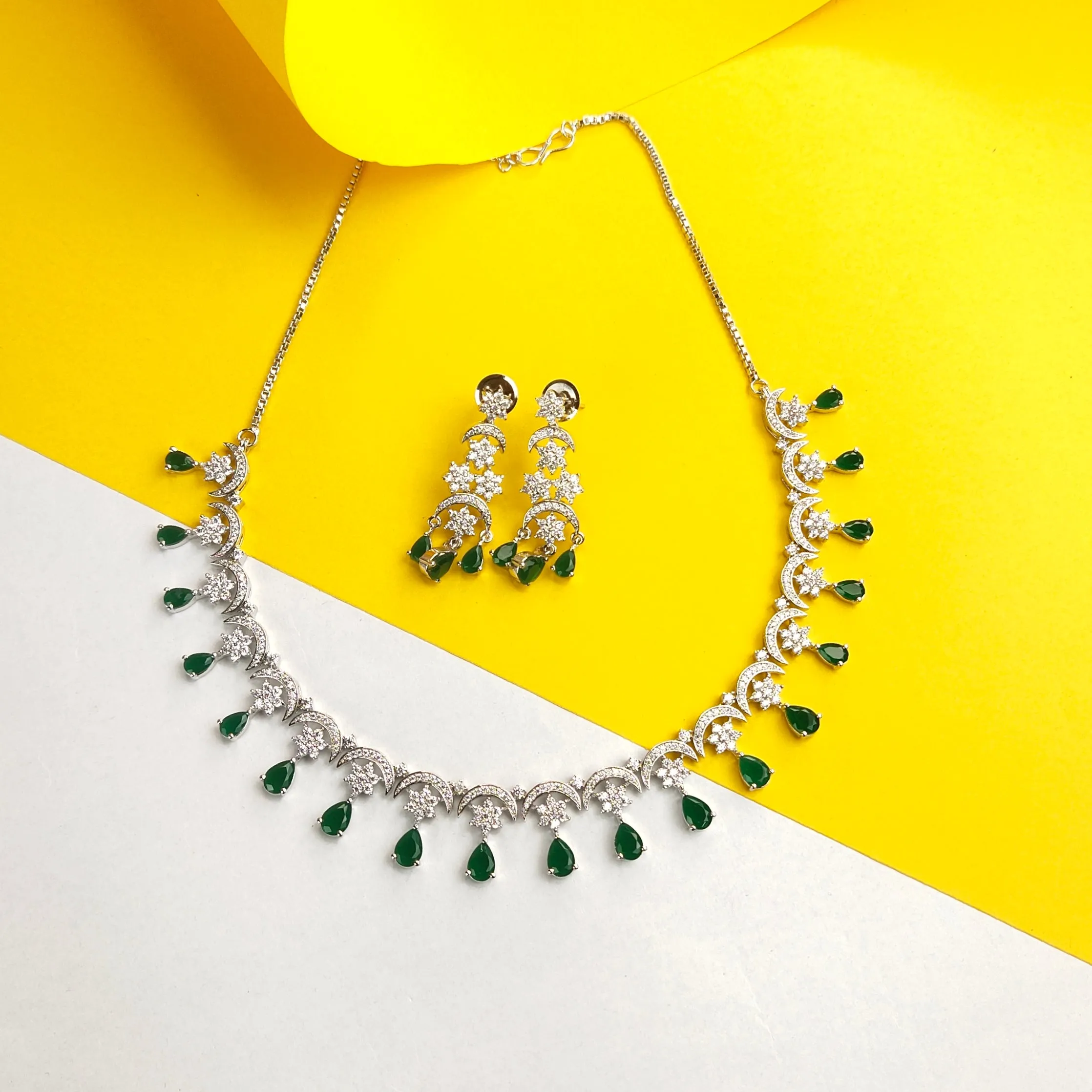 Cz Necklace Set By Asp Fashion Jewellery