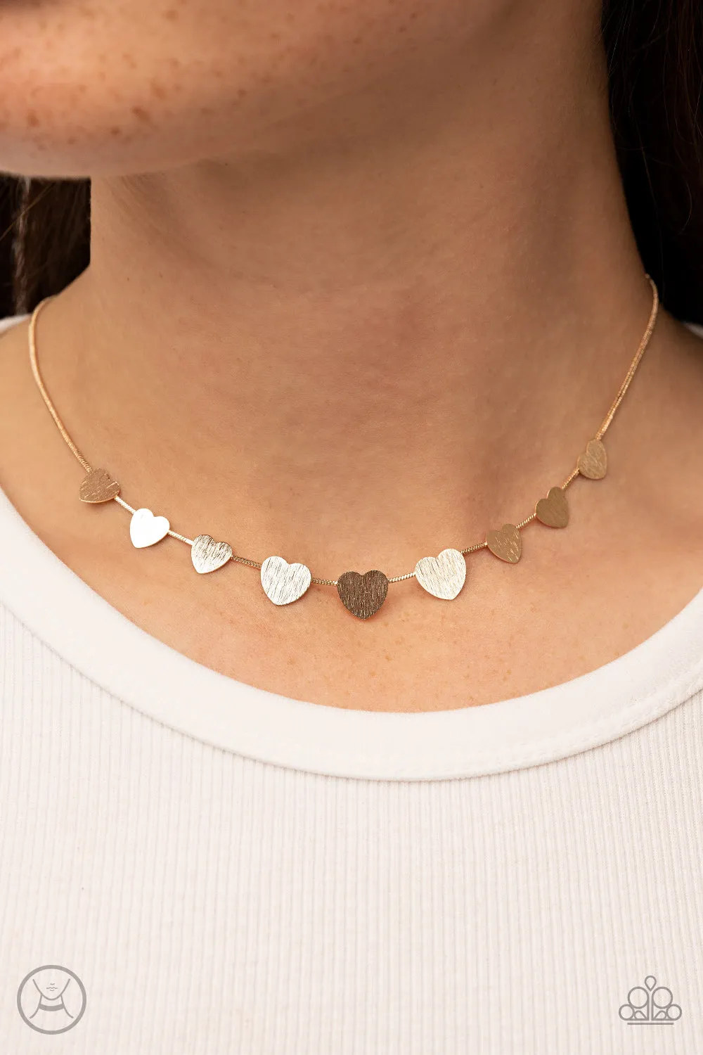 Dainty Desire - Gold Paparazzi Necklace