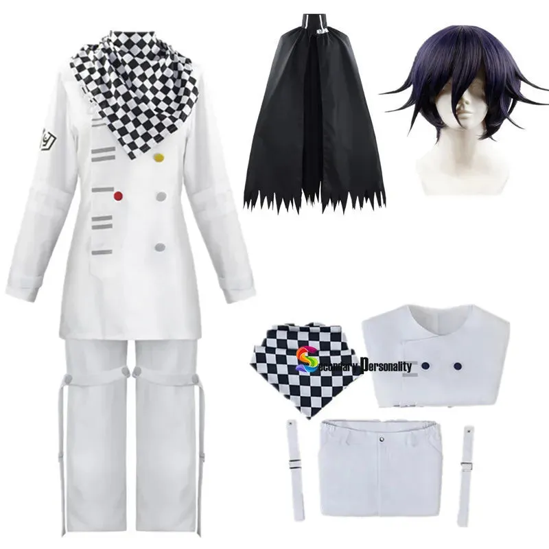 Danganronpa V3 Kokichi Oma Uniform Scarf Cloak Anime Cosplay Costume President Oma Cosplay Cloak