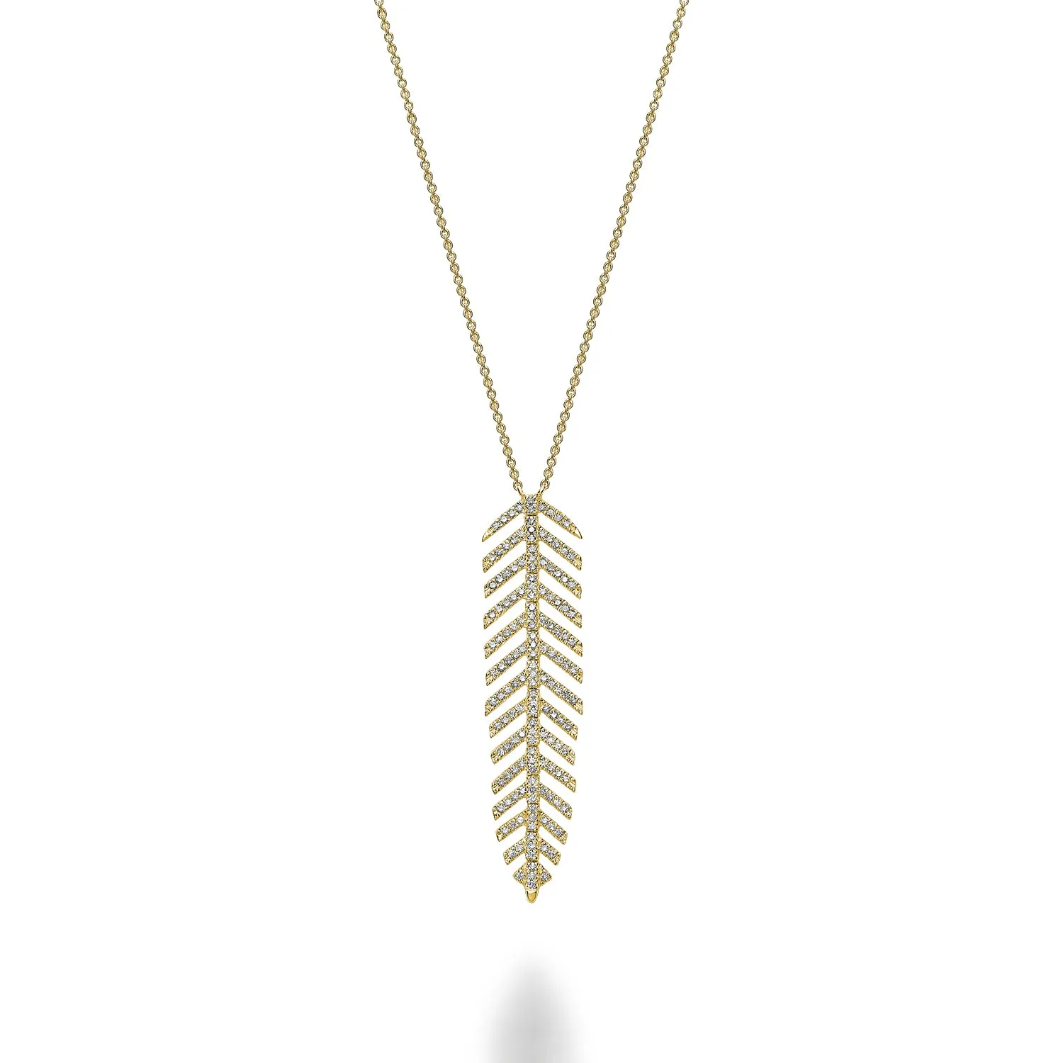 Dangling Leaf Statement Necklace