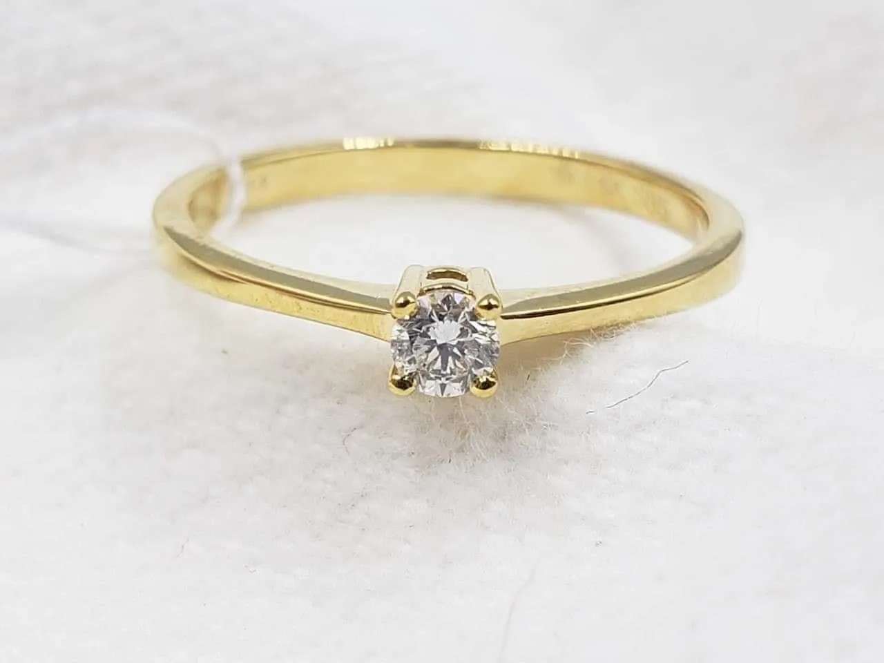 Diamond Engagement Ring, Ladies' Ring, Anniversary Gift, Birthday Gift, 14K Gold, .10ct Diamond, SERENE