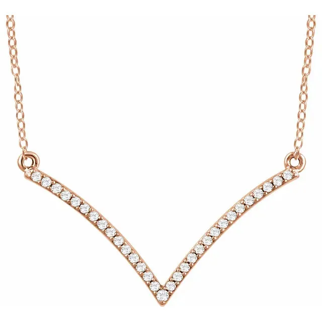 Diamond V Necklace