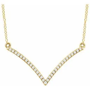 Diamond V Necklace