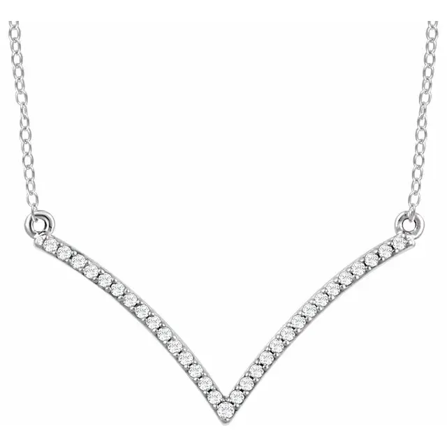 Diamond V Necklace