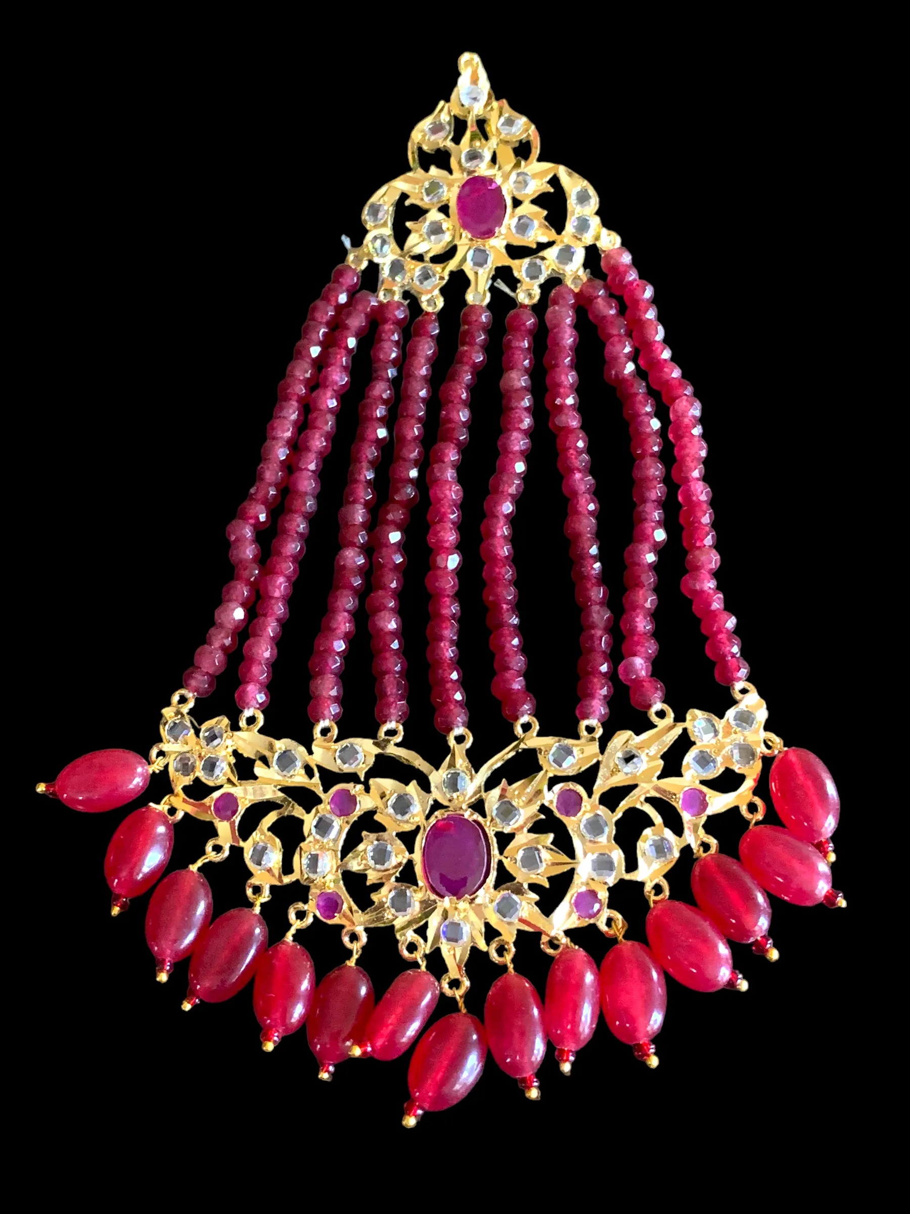 DJHR62 INARA jhoomar ( rubies ) (READY TO SHIP)