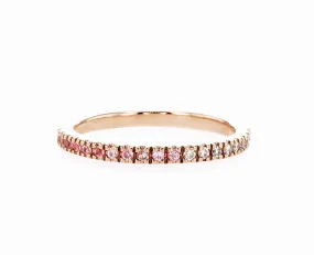 Eternity with Pink Sapphire and White Diamonds (0.40ctw)