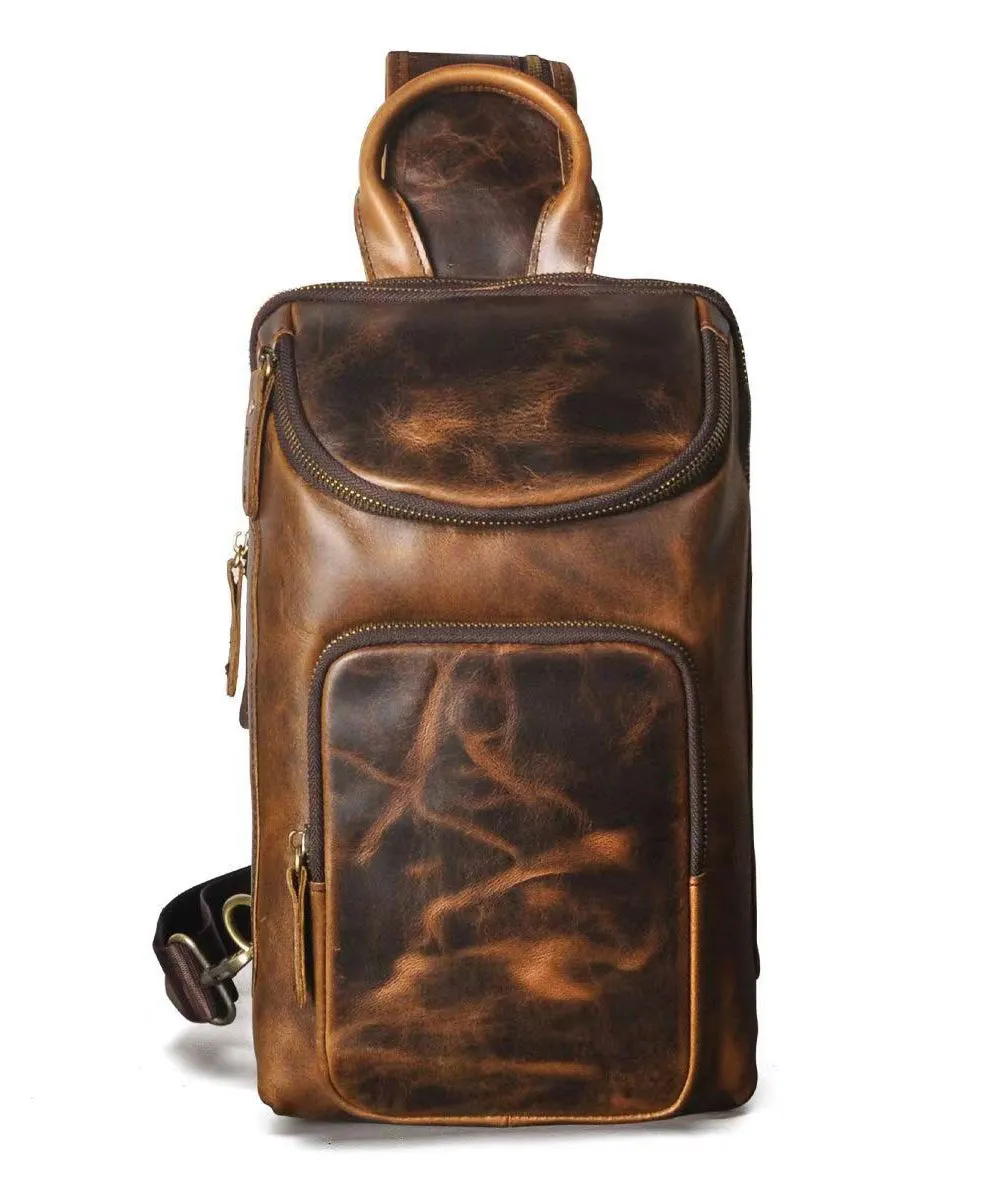 Fashionable Boutique Cowhide Versatile Chest Bag ZX1035