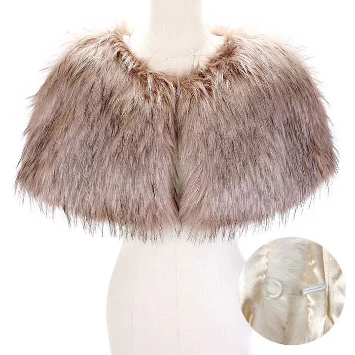 Fashionable Faux Fur Cape Scarf