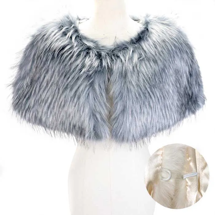 Fashionable Faux Fur Cape Scarf