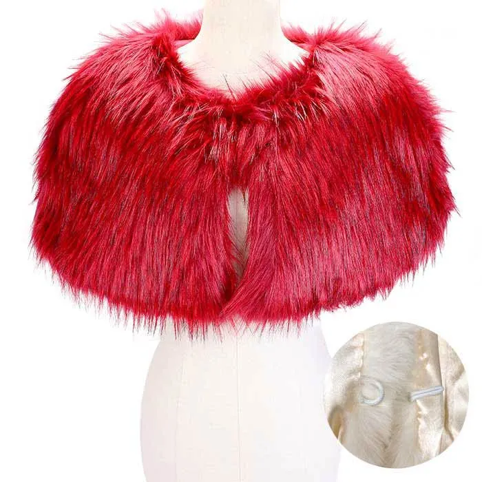 Fashionable Faux Fur Cape Scarf