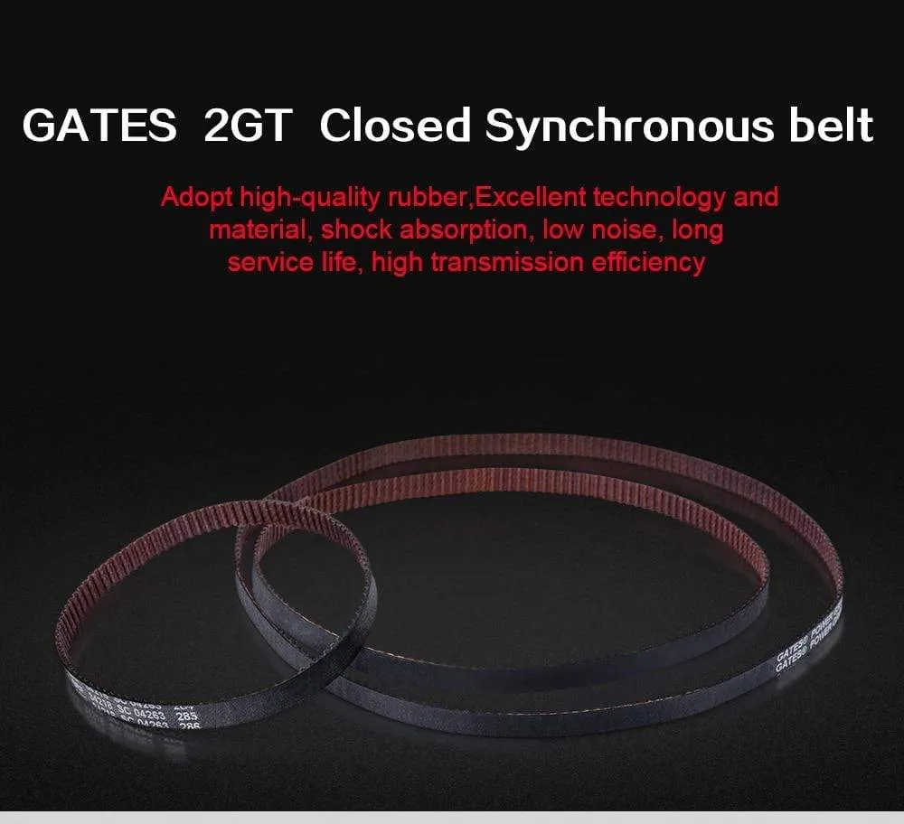 GATES-LL-2GT Closed Loop Timing Belt GT2 synchronous belt 6MM Fiberglass Reinforced Belt 3D Printer Parts for Ender3 cr10 Anet