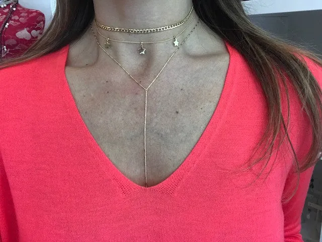 GOLD STAR CHOKER 14K