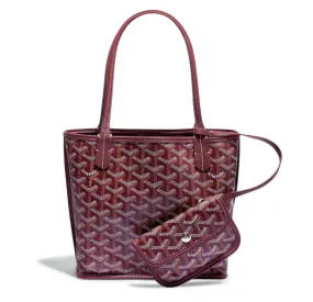 GOYARD ANJOU TOTE MINI BORDEAUX