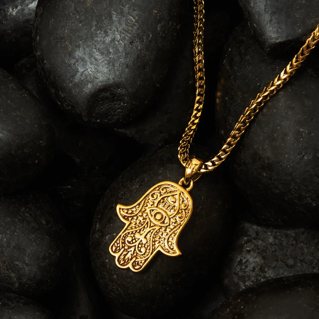 Hamsa Pendant - Gold