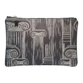 Harmony Clutch Bag- Columns Black and White