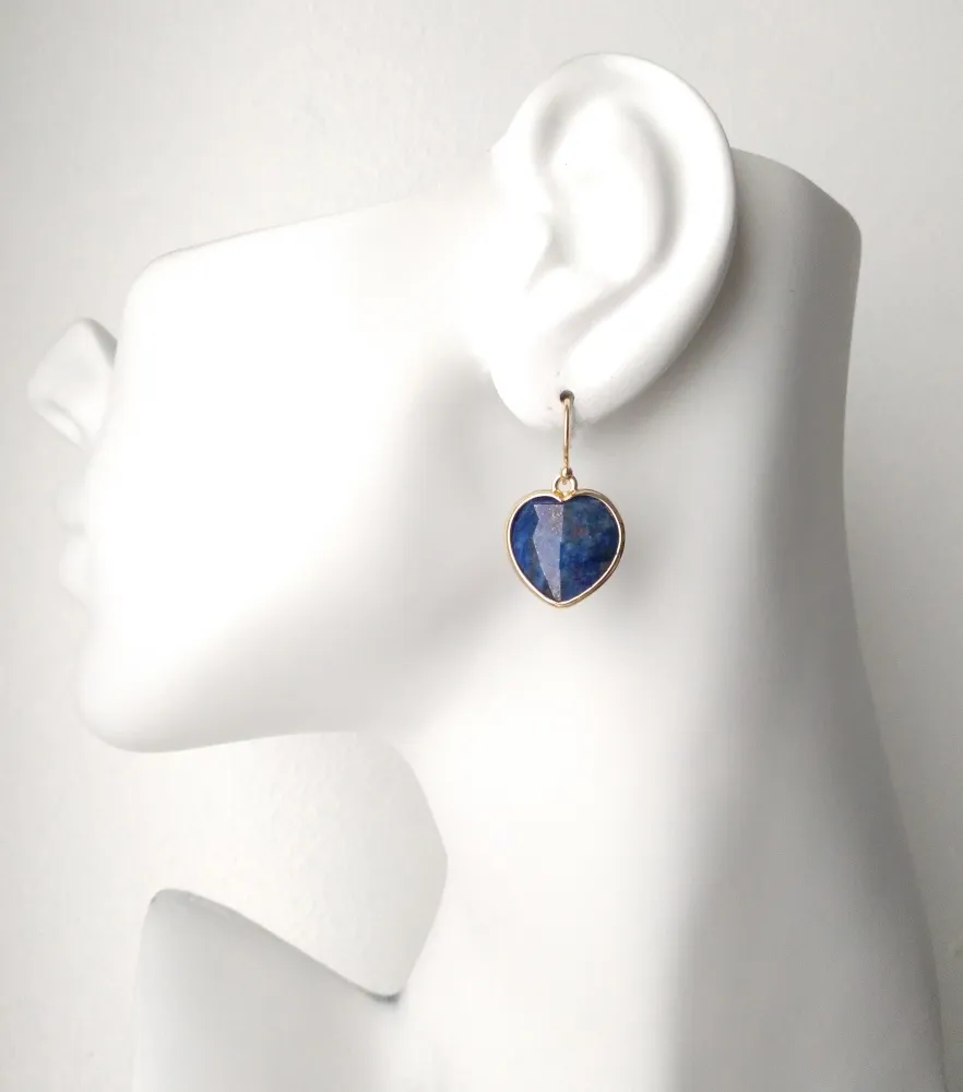 Hearts Single Drop Hook Earrings