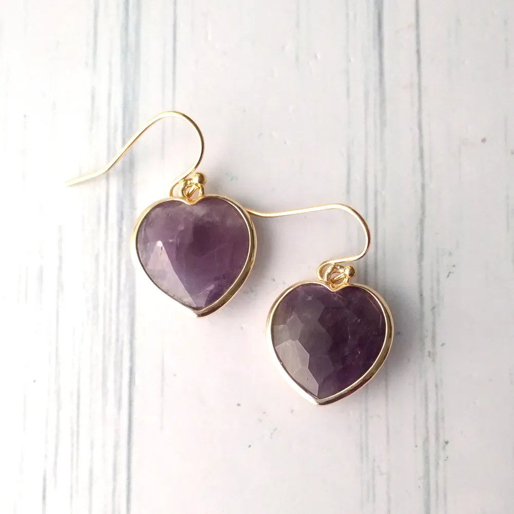 Hearts Single Drop Hook Earrings