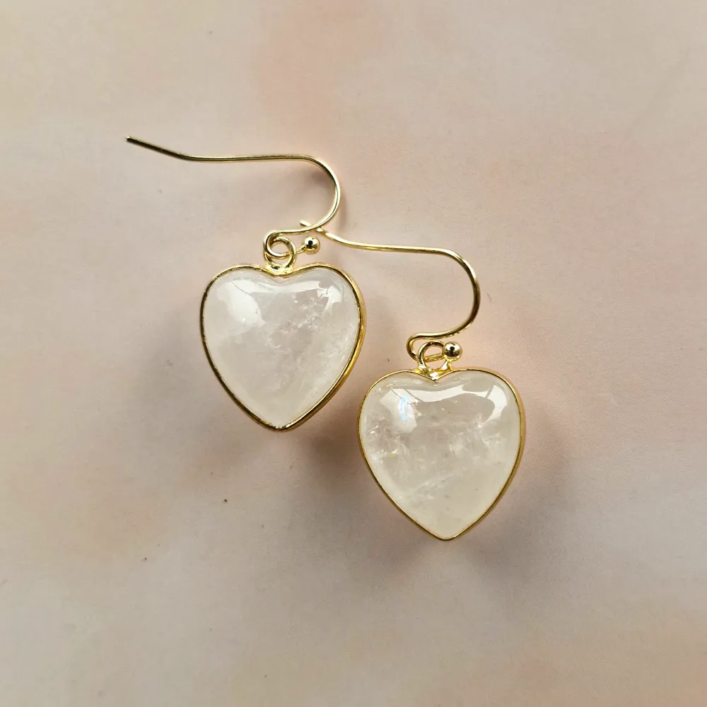 Hearts Single Drop Hook Earrings