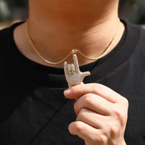 I Love You Gesture Pendant